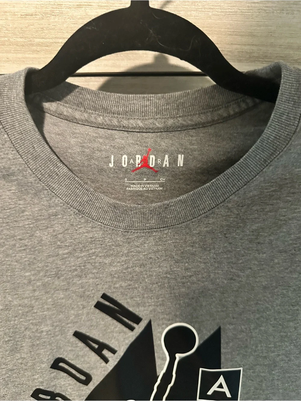 Jordan Gray Jumpman AIR Graphic Short Sleeve Tee